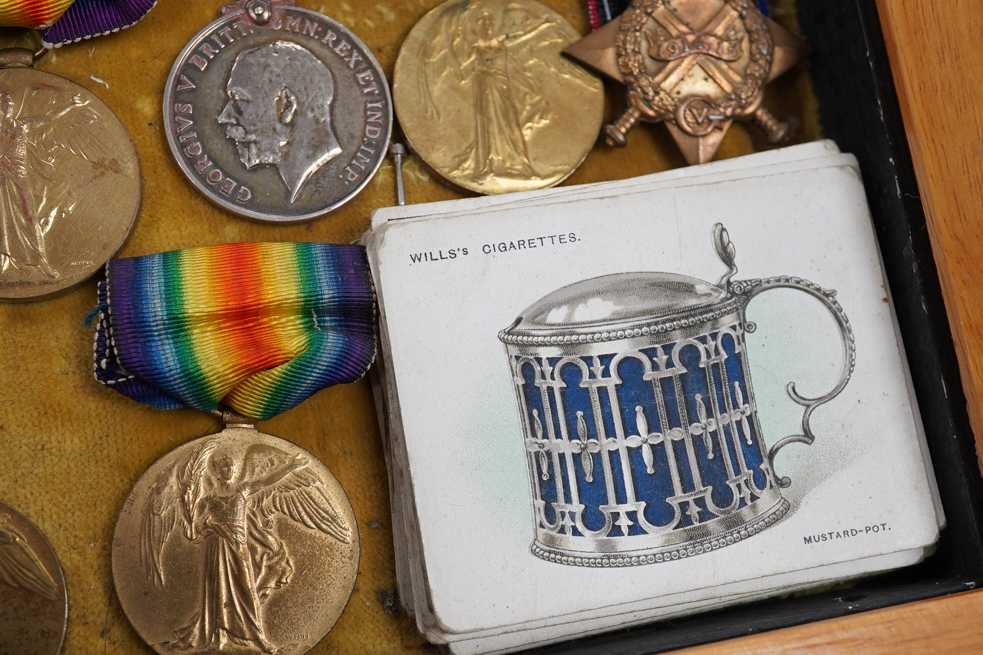 Twenty mainly First World War military medals including; seven Victory Medals, five British War Medals, a 1914 Star, a 1914-15 Star, a George VI Medal For Faithful Service, a WWII Defence Medal, a Victorian St. John’s Am